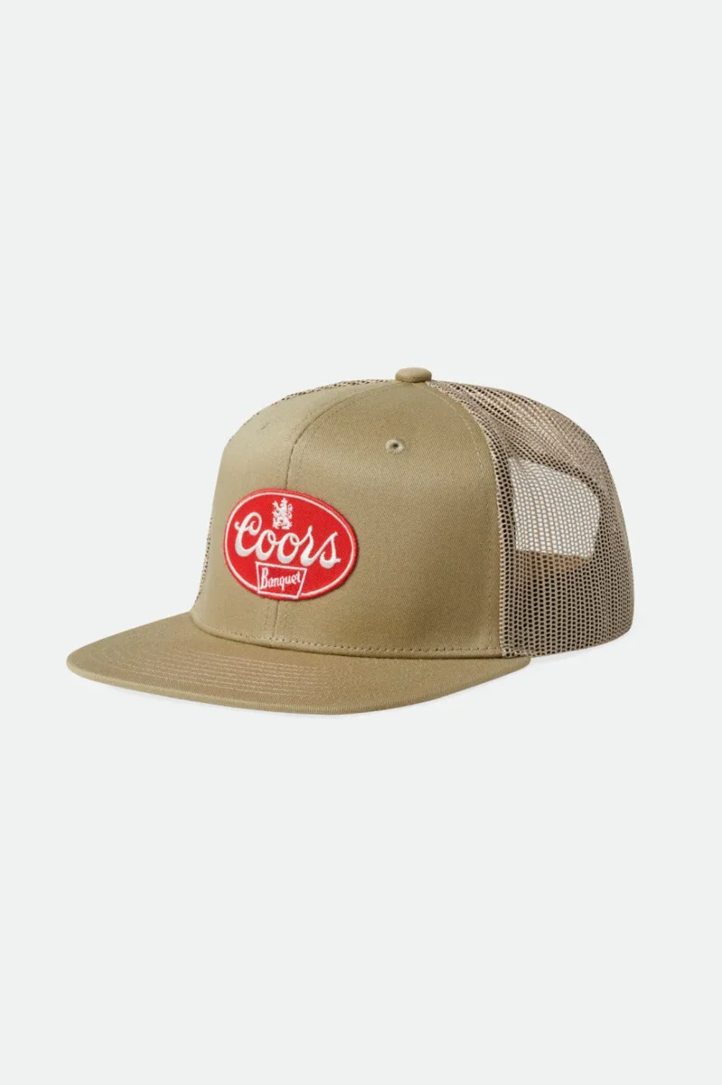 coors trucker hat khaki khaki