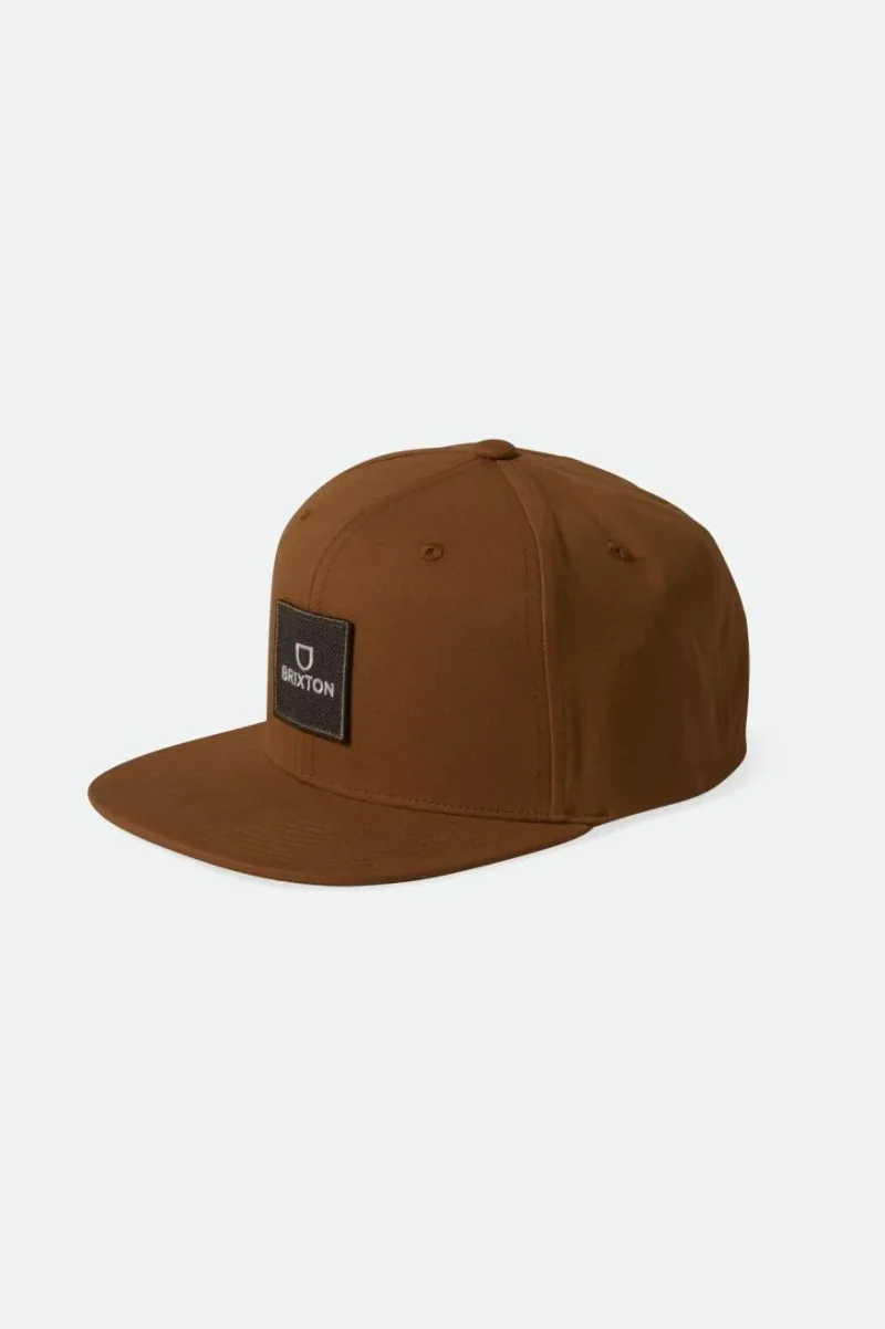 copper charcoal square netplus mp snapback hat