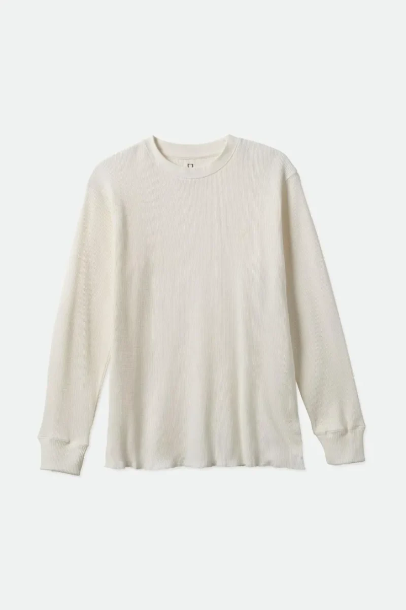 cozy long sleeve thermal tee off white