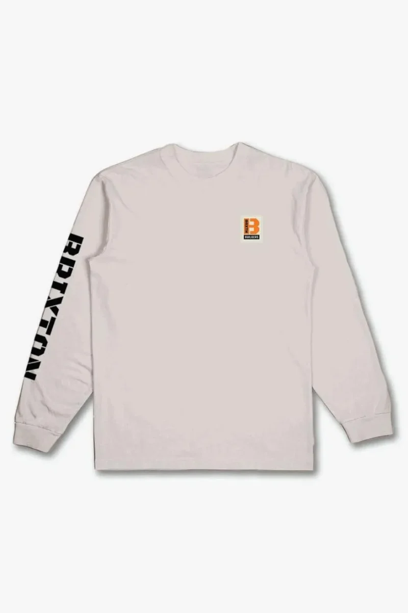 cream builders long sleeve tee