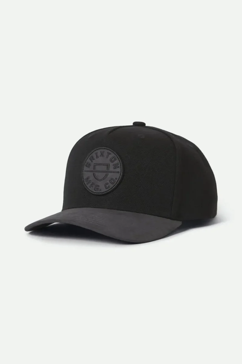 crest c netplus black snapback hat