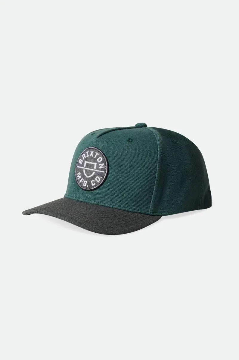 crest c netplus snapback pine needle heather charcoal