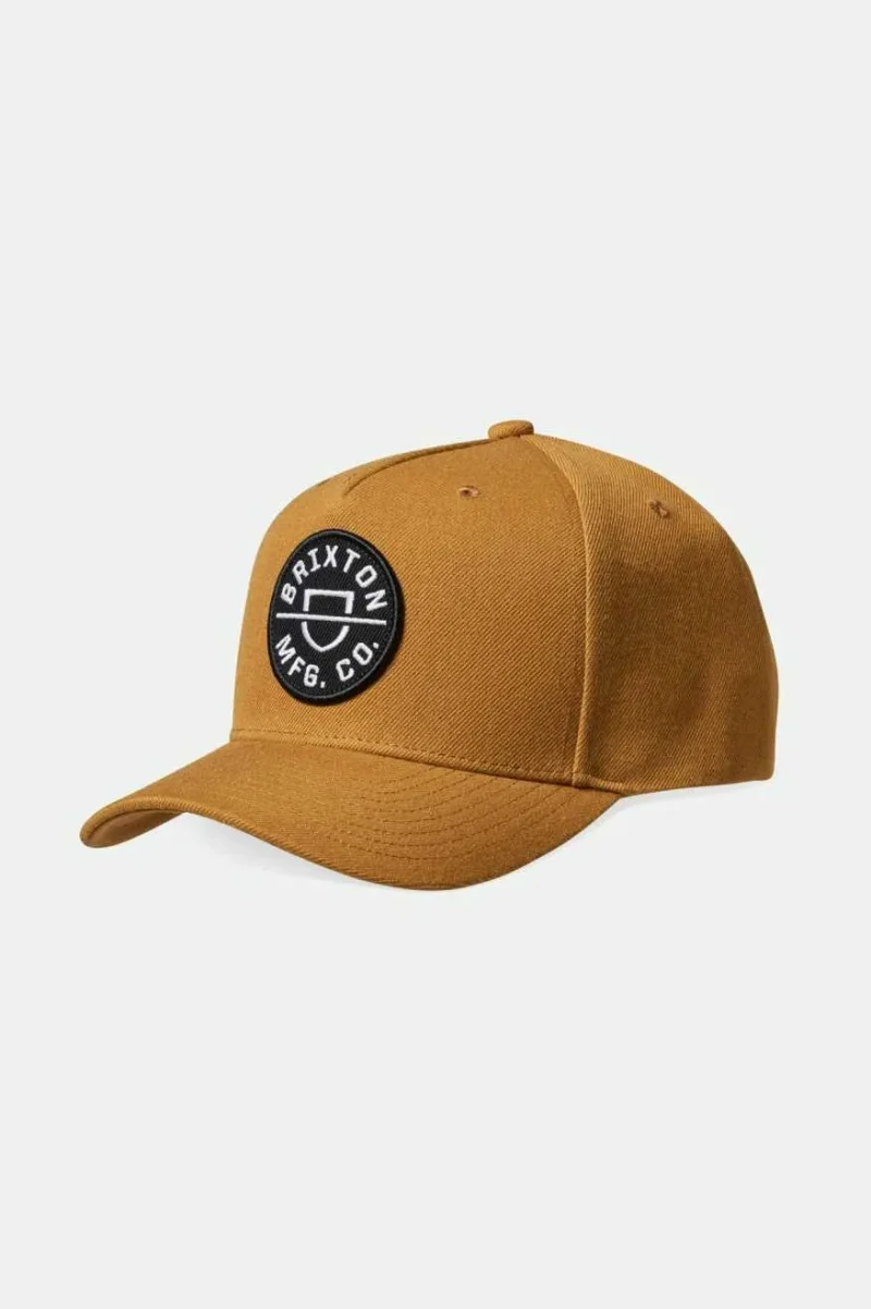 crest copper black netplus snapback hat