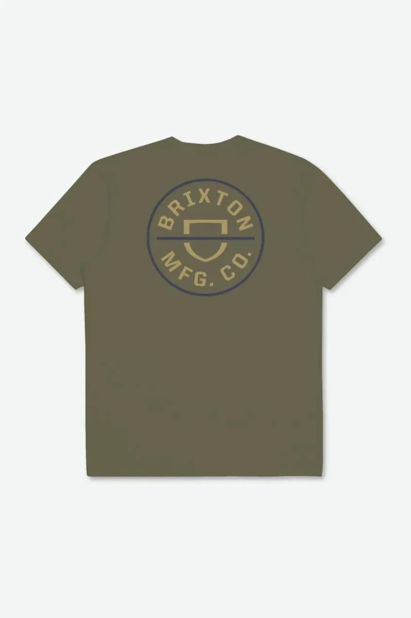 crest ii olive short sleeve tee surplus antelope washed navy