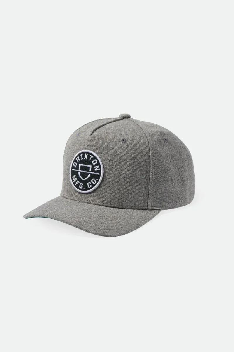 crest mp dark heather grey snapback kelly green