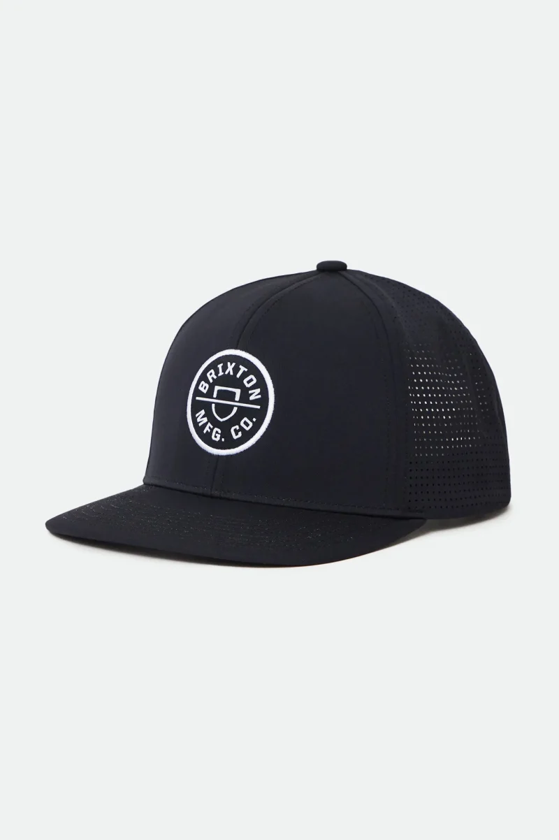 crest netplus black utility snapback hat