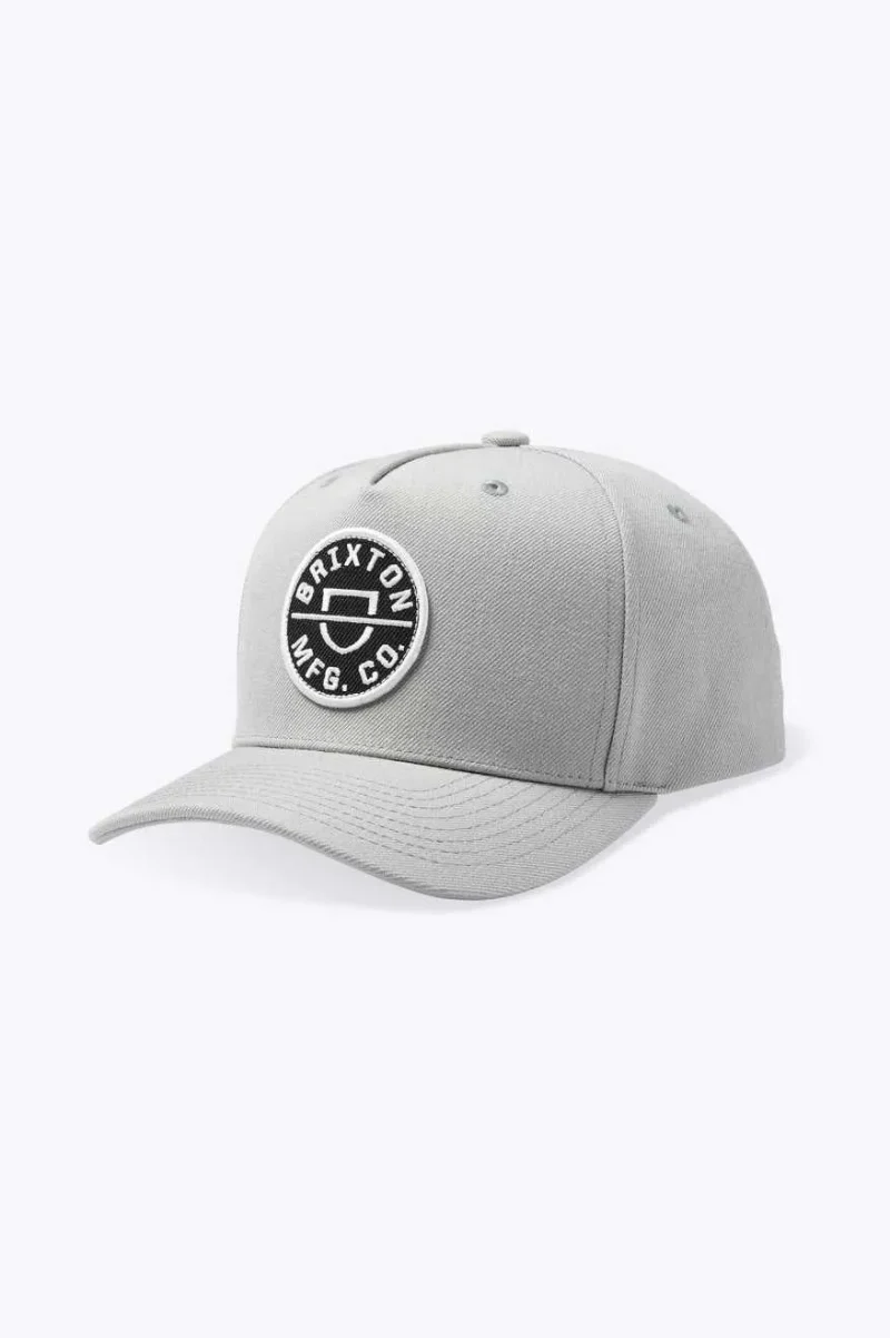 crest netplus cinder grey snapback hat