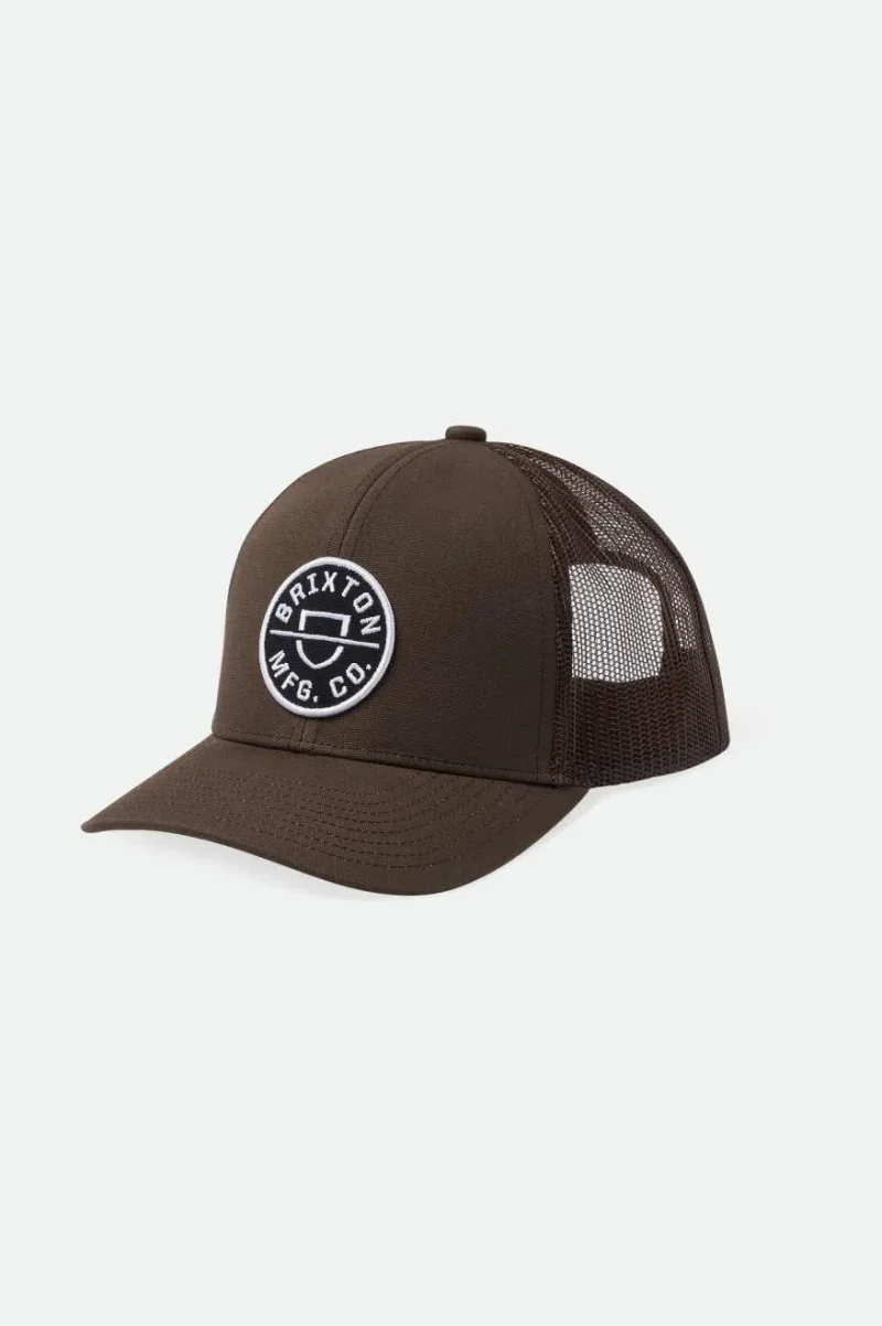 crest netplus trucker hat dark earth dark earth