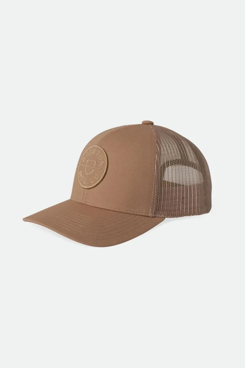 crest netplus trucker hat oat milk