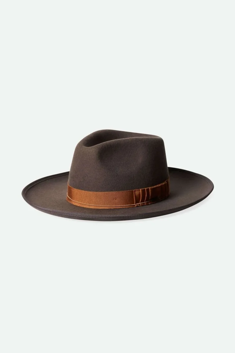 dark grey copper reno fedora hat