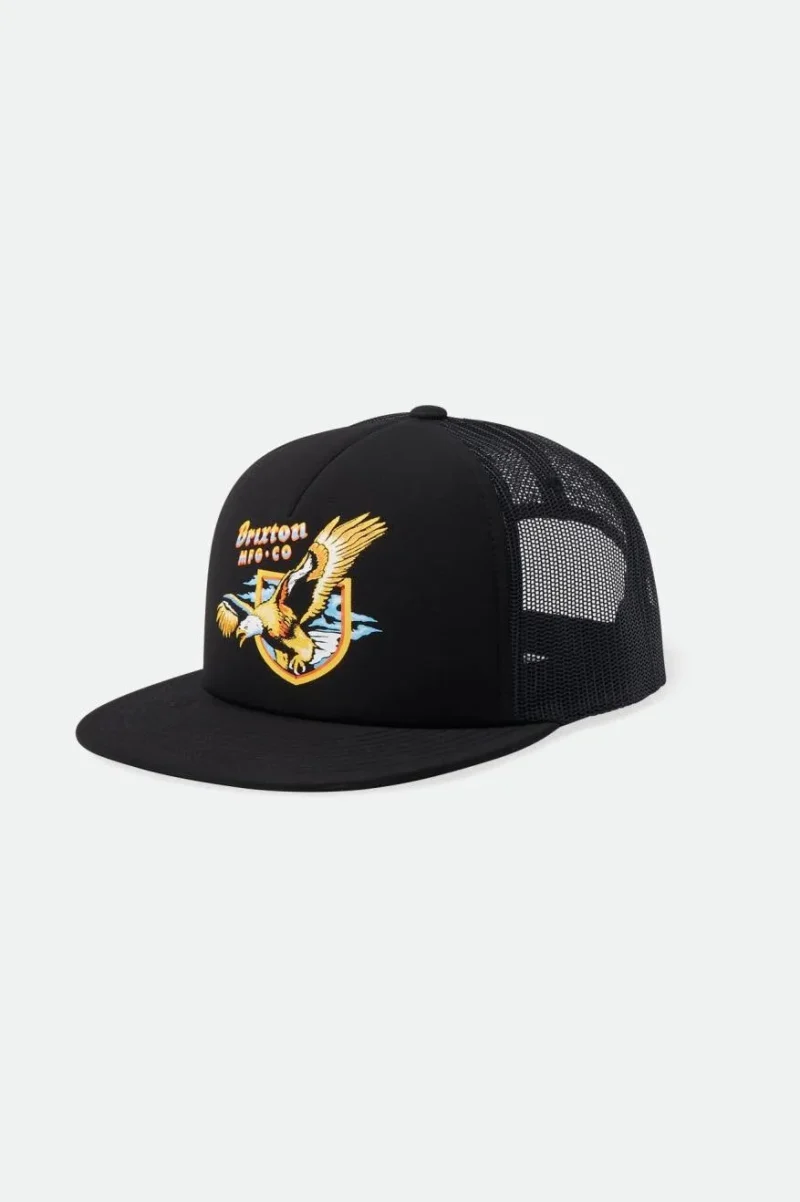 district hp black trucker hat