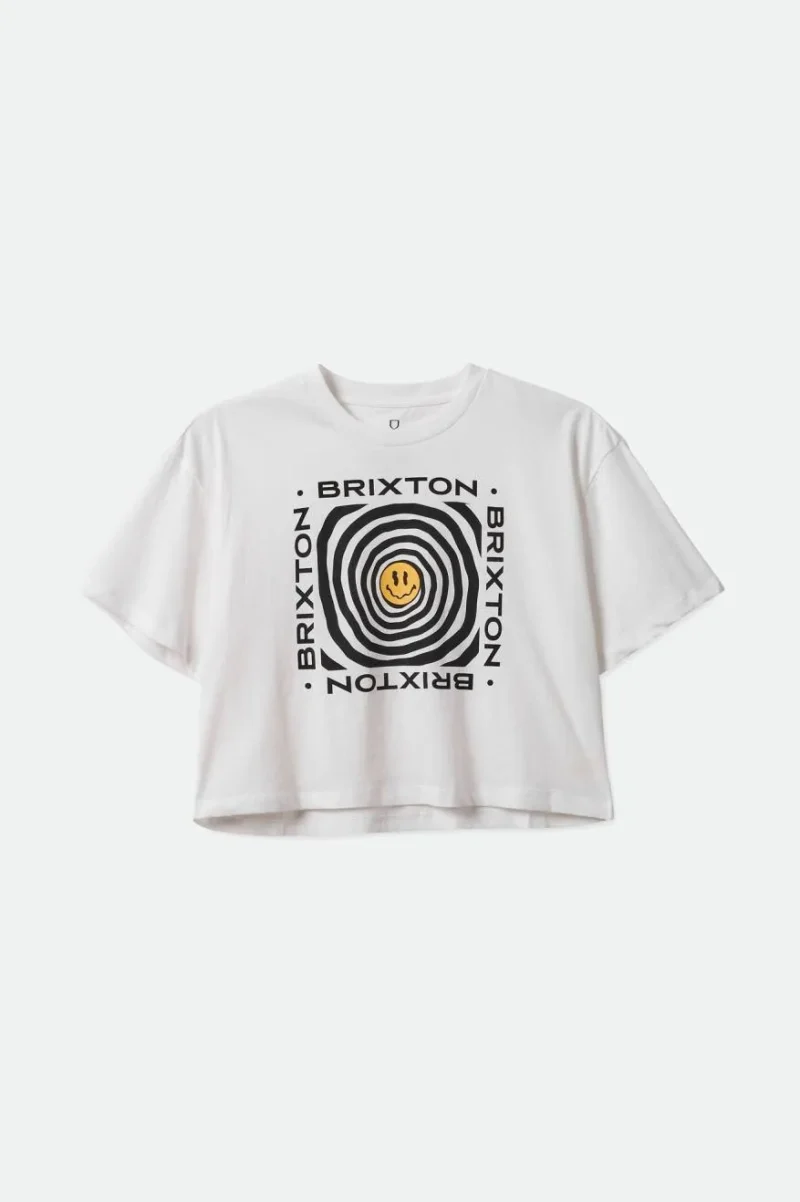 dizzy white short sleeve skimmer tee