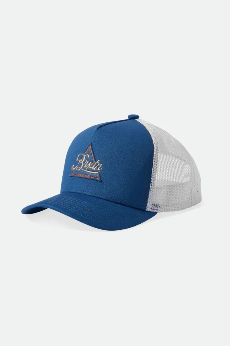 earlston netplus trucker hat pacific blue white