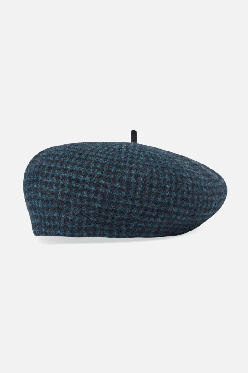 emerald gingham audrey ii beret