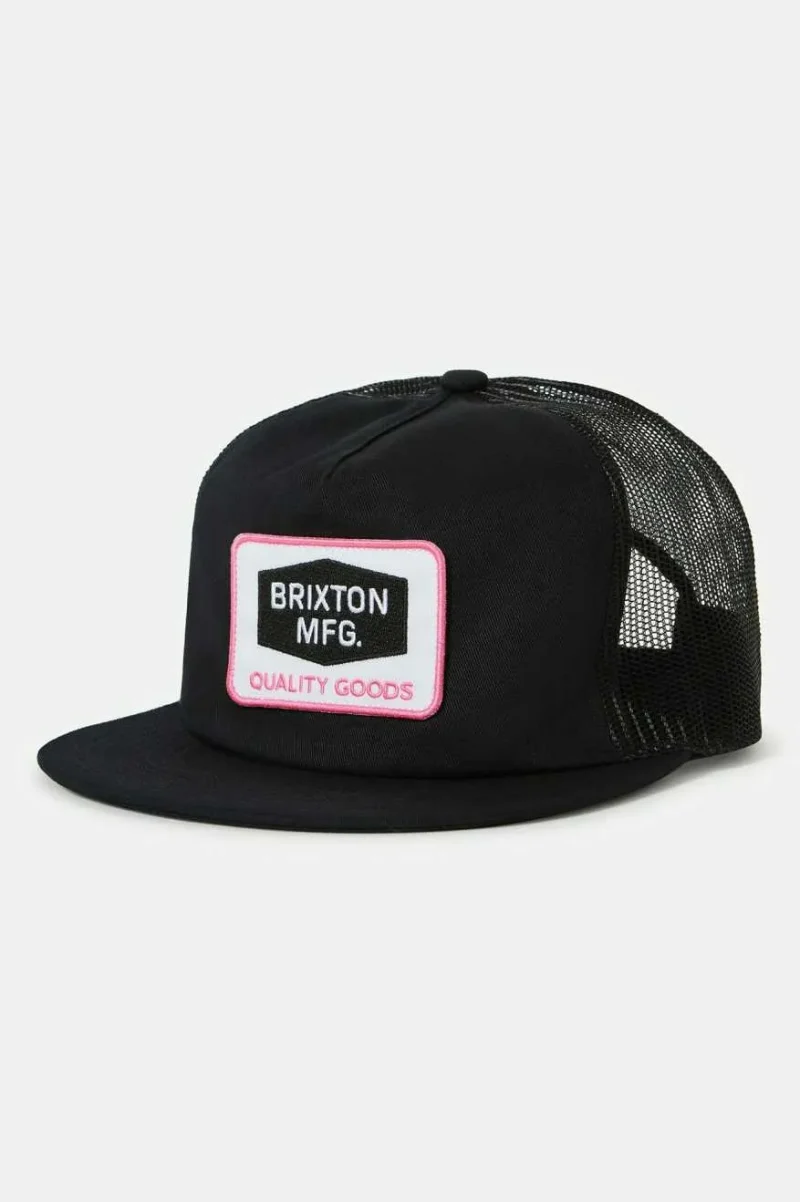 fallbrook neon snapback hat black pink