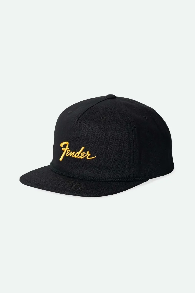 fender black snapback hat netplus