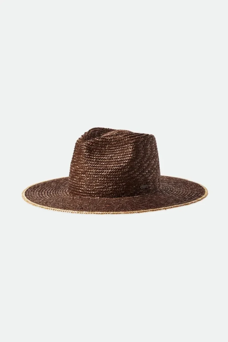 festival hat in dark earth honey joanna collection