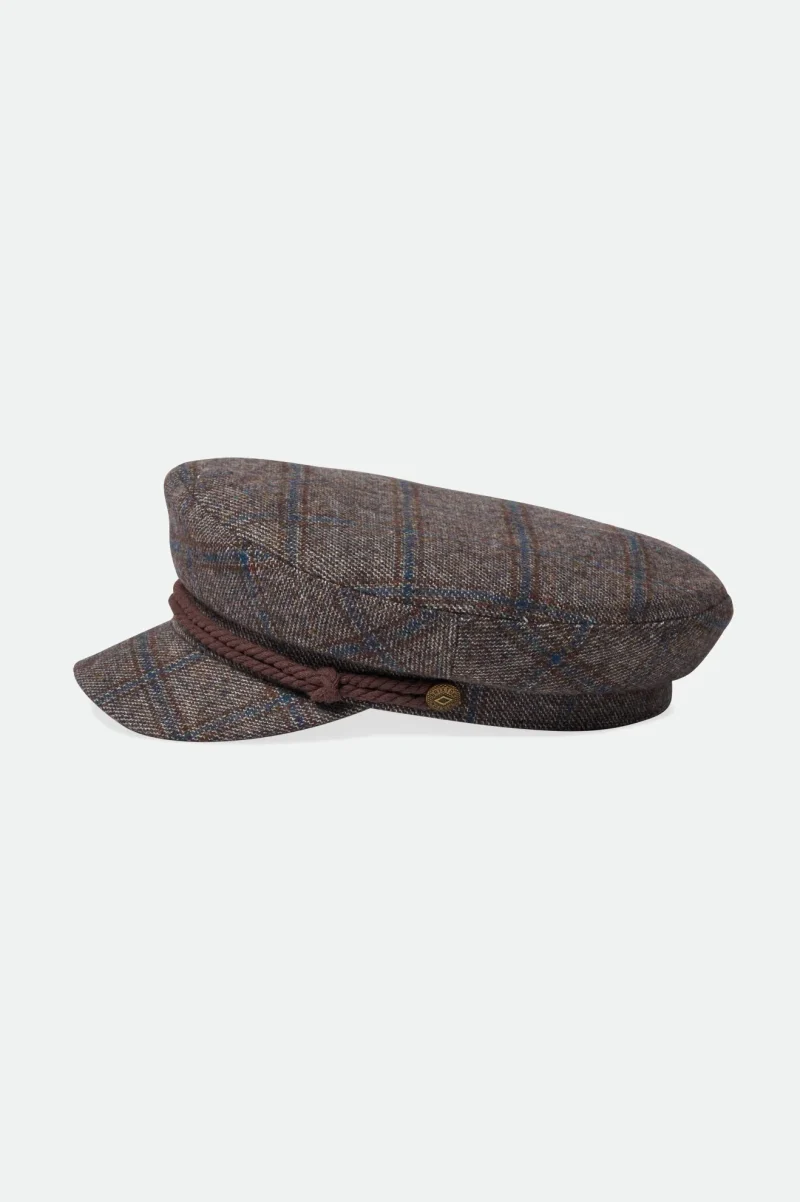 fiddler cap deep brown navy