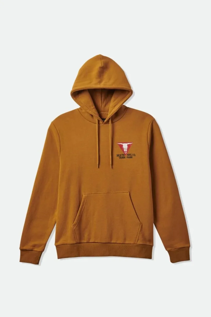 galveston golden brown fleece hoodie