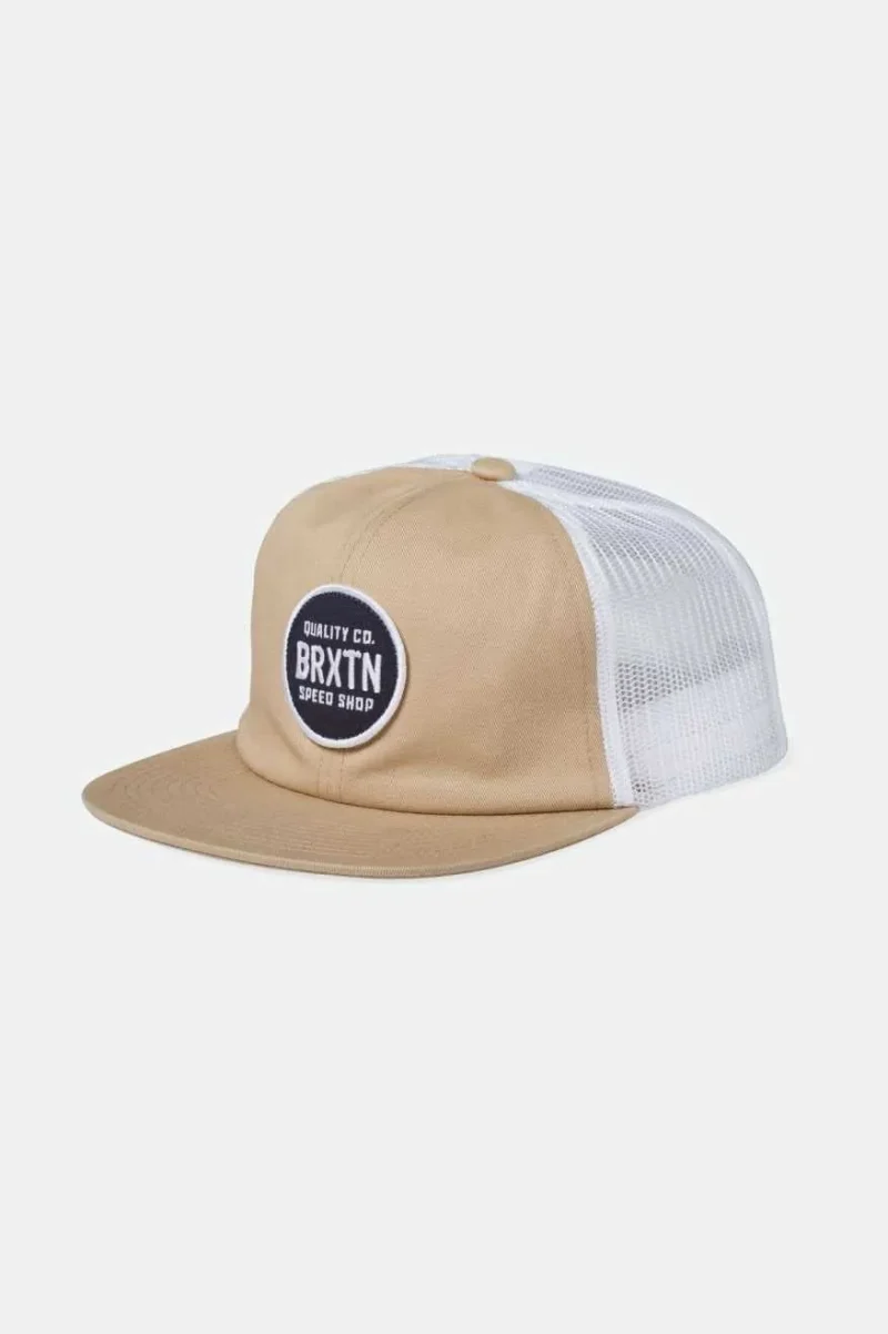 gateway trucker hat sand off white