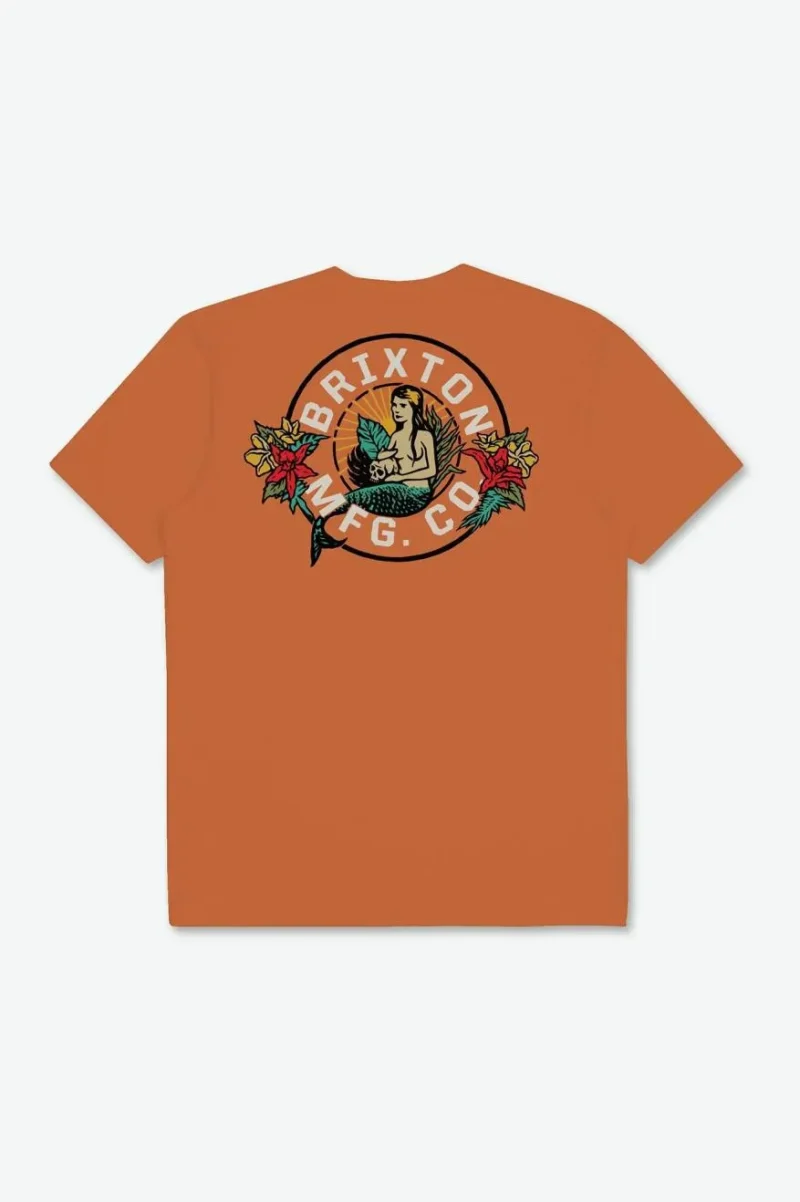 geneva standard tee paradise orange worn wash