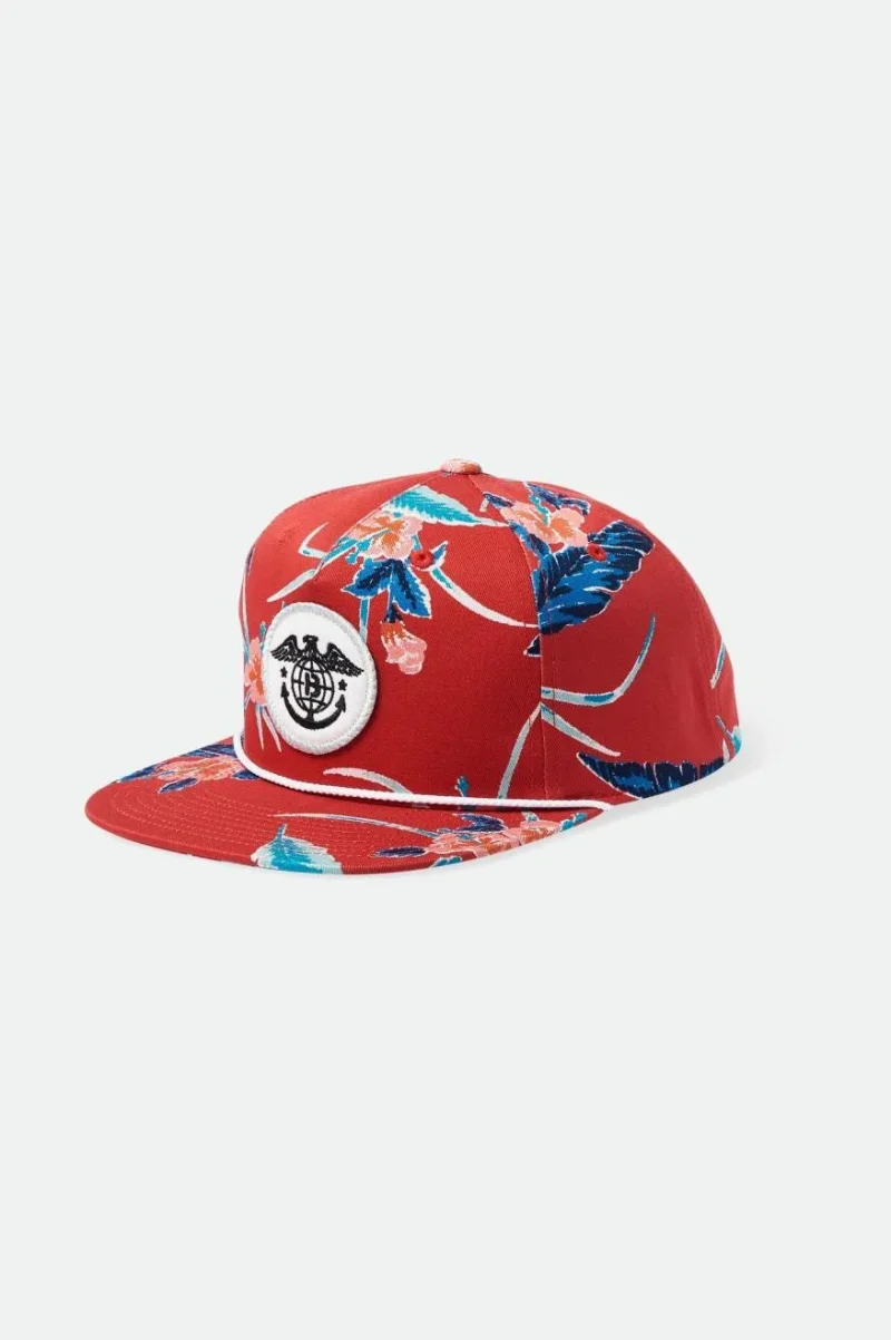 global aloha red mp snapback cap