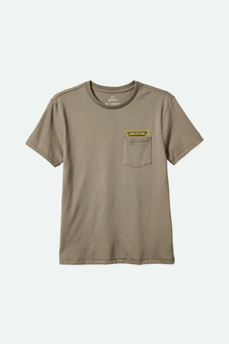 graves oatmeal pocket tee soft s s t shirt