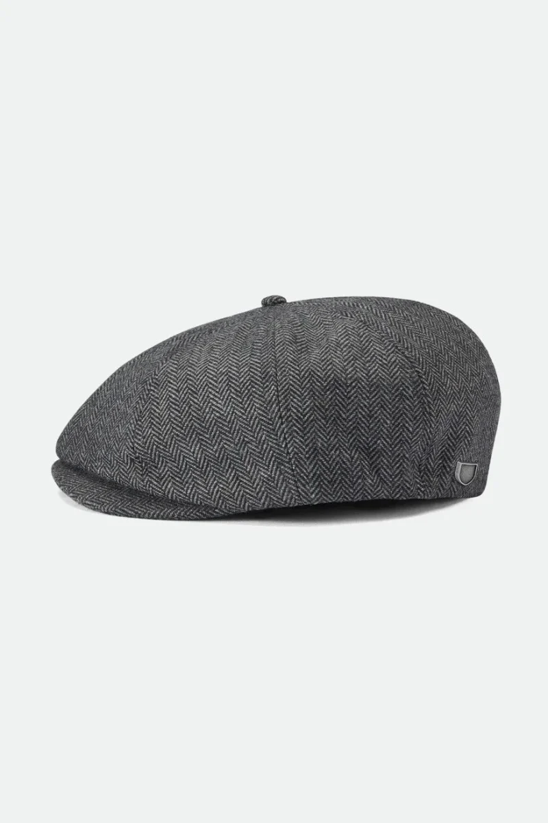 grey black newsboy cap stylish brood design