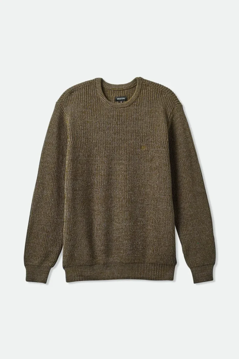 heather brown landmark crew sweater