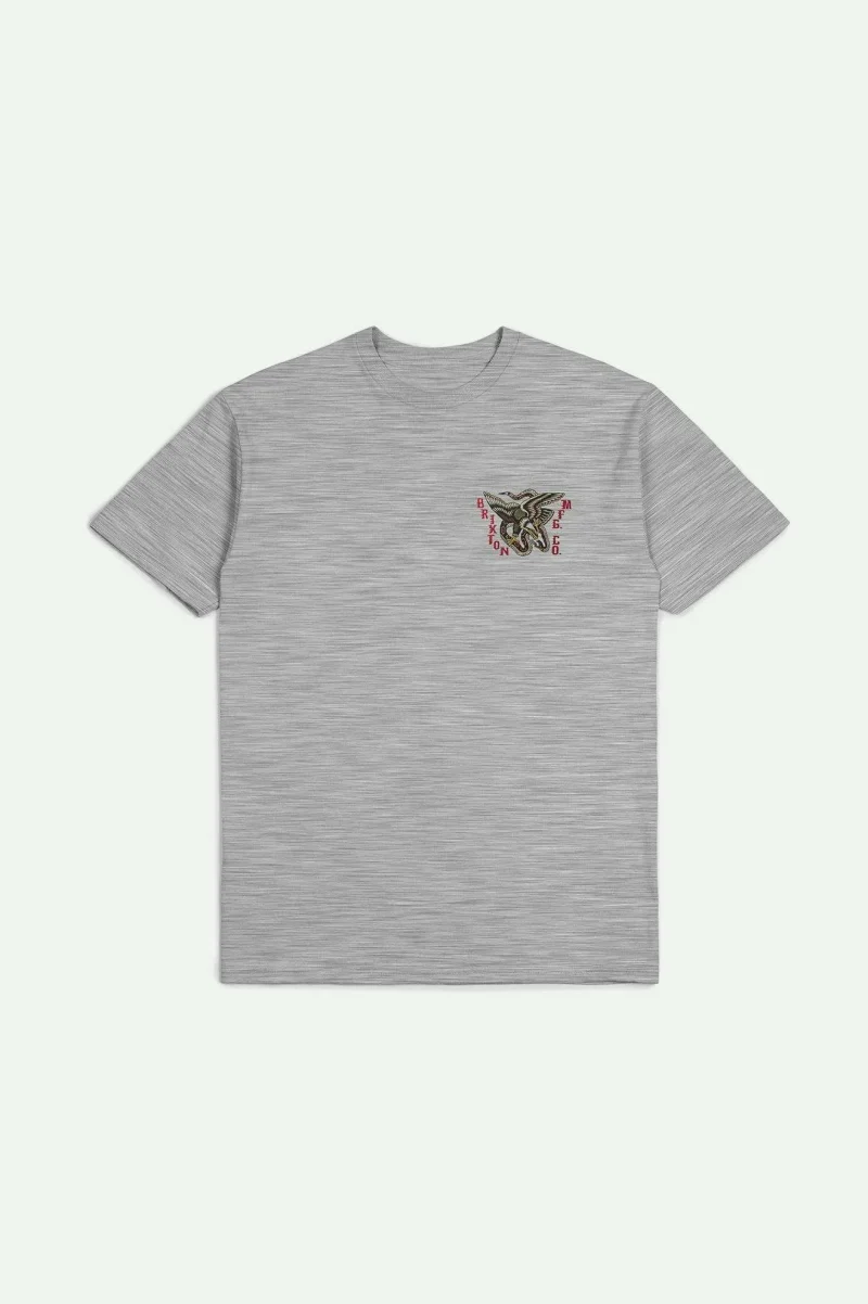 heather grey battle standard short sleeve t shirt