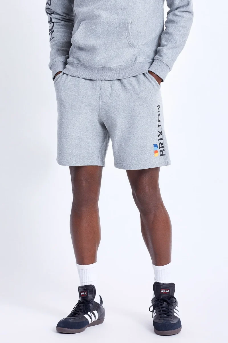 heather grey fleece utility shorts versatile style