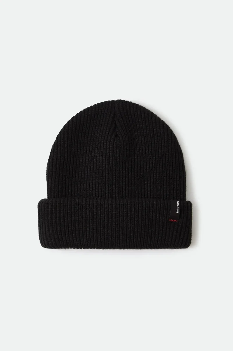 heist black chunky beanie