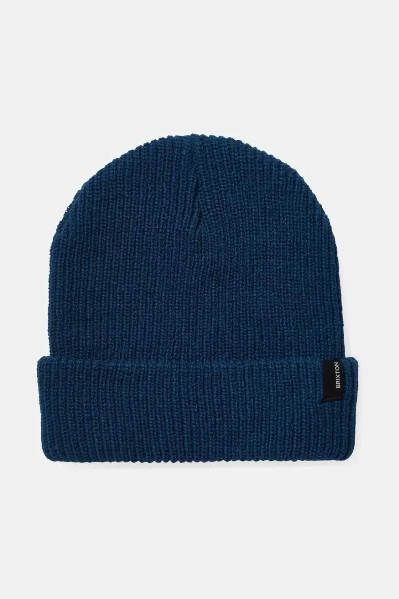 heist dark denim beanie winter warmth