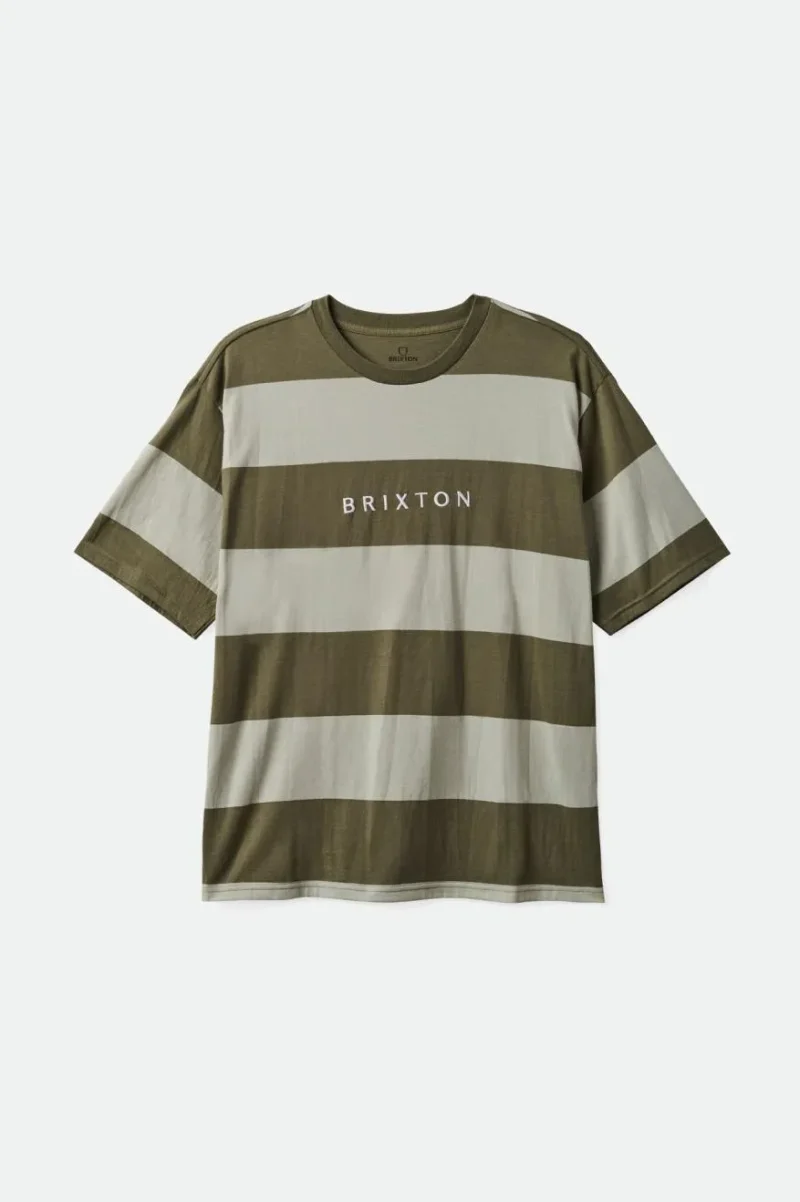 hilt alpha s s tee olive grey white