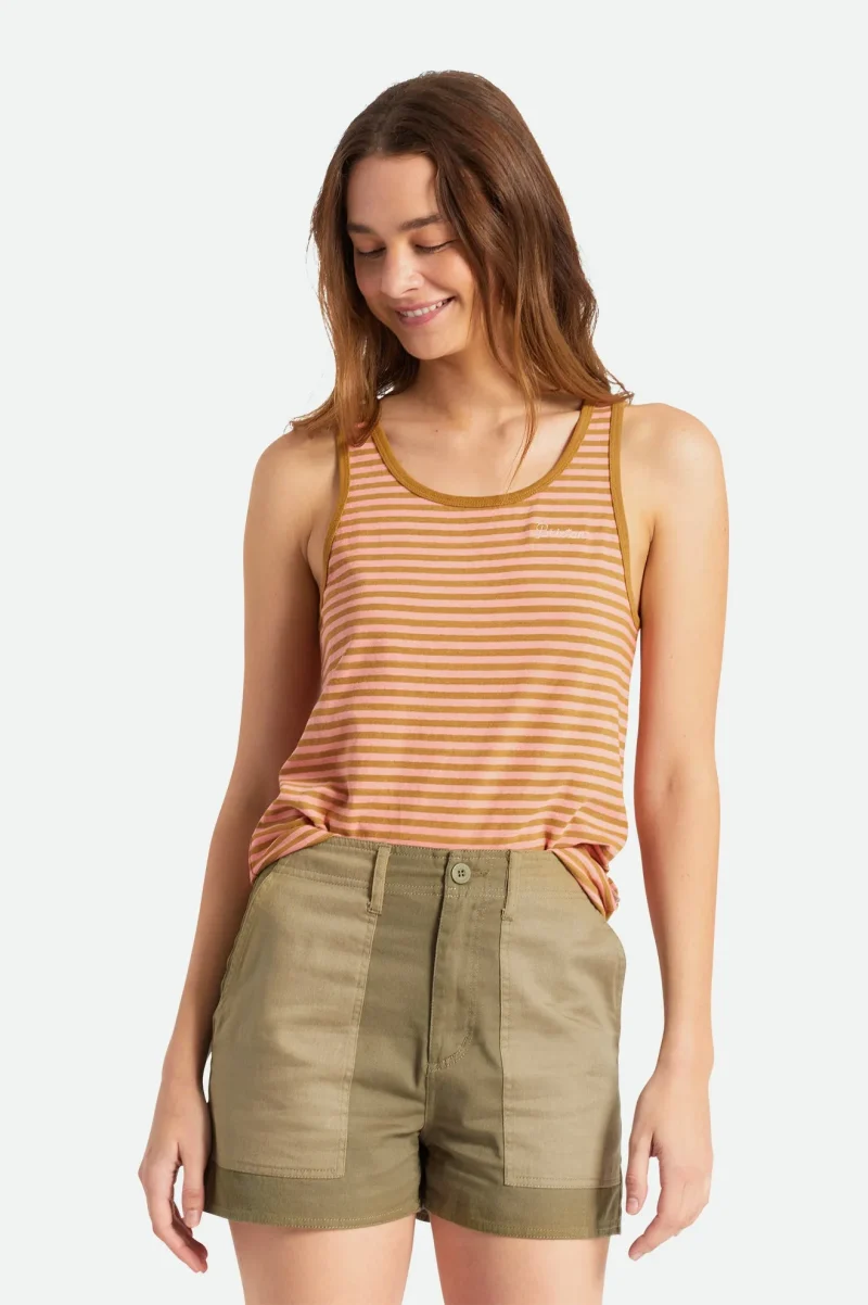 hilt ii linen tank top medal bronze