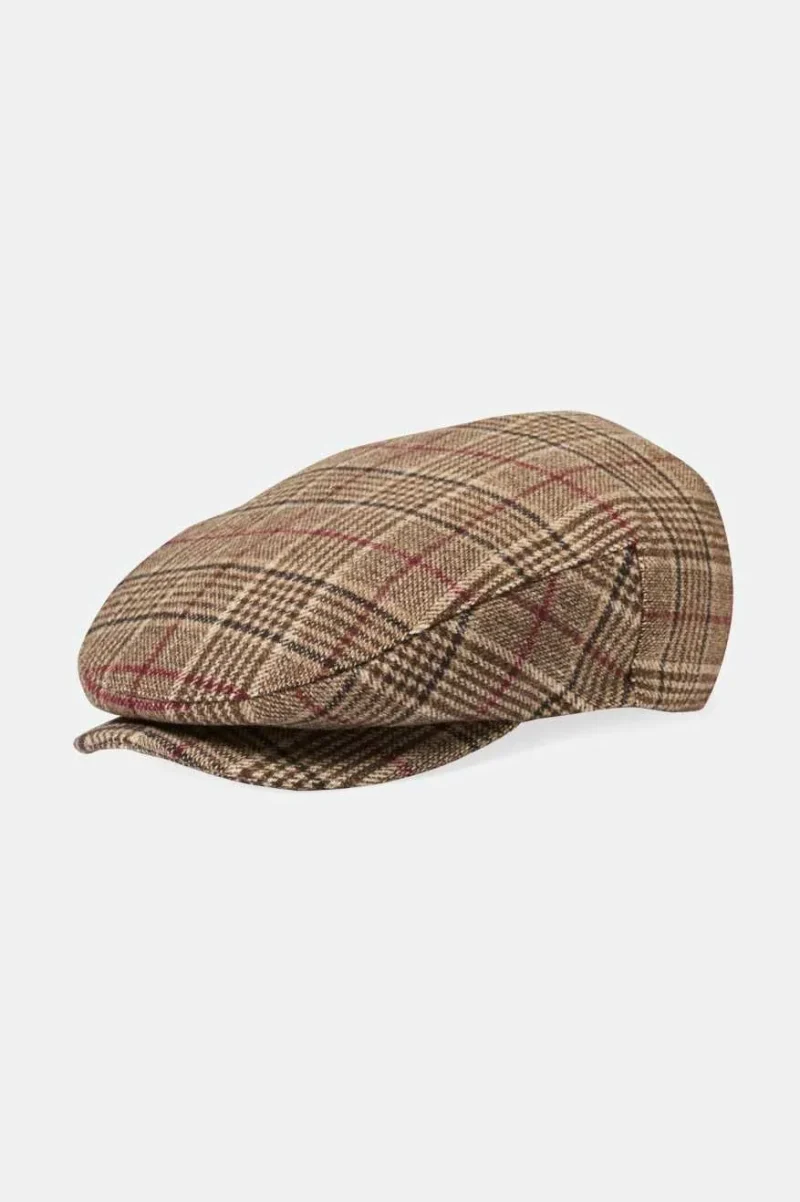 hooligan 20th anniversary flat cap brown plaid