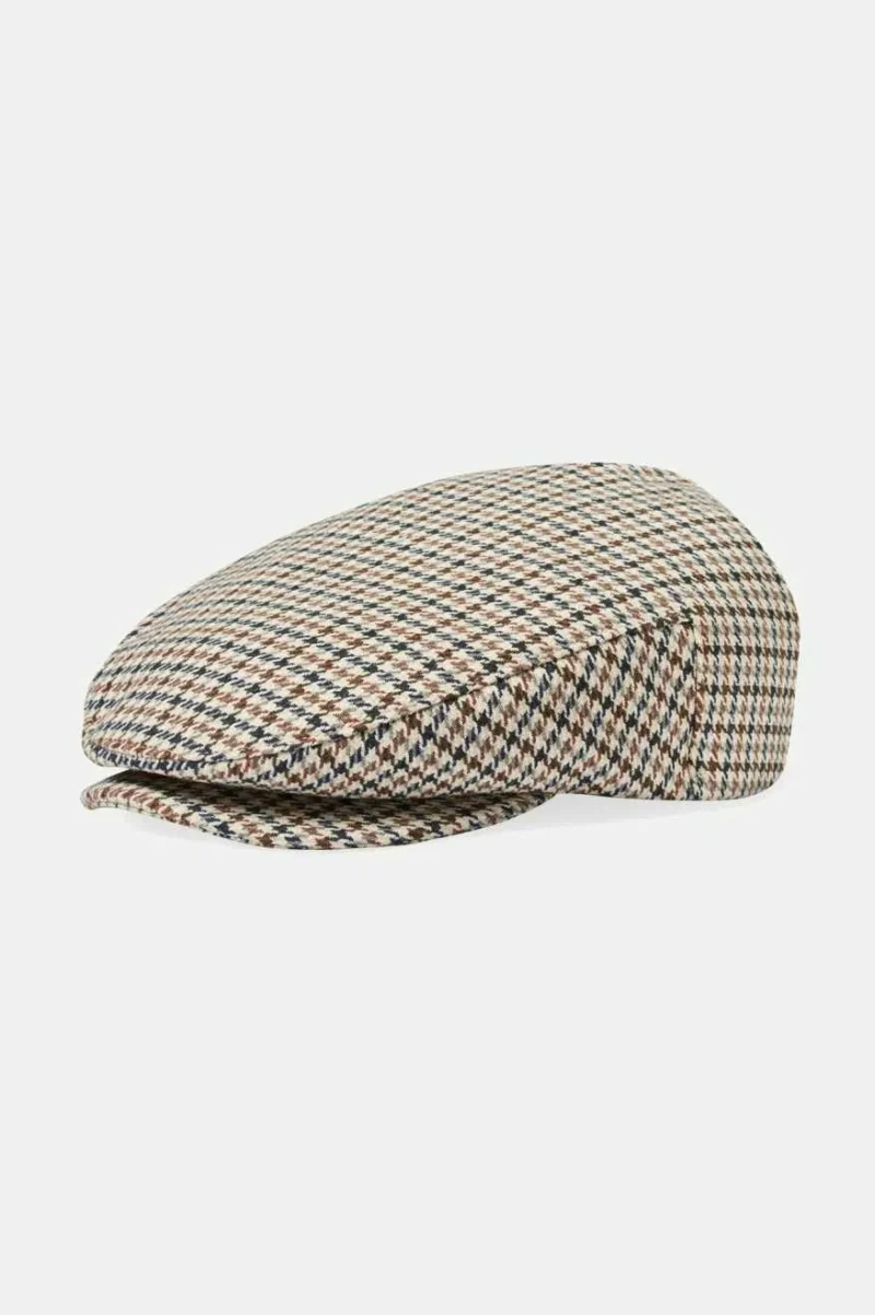 hooligan sand black sepia flat cap