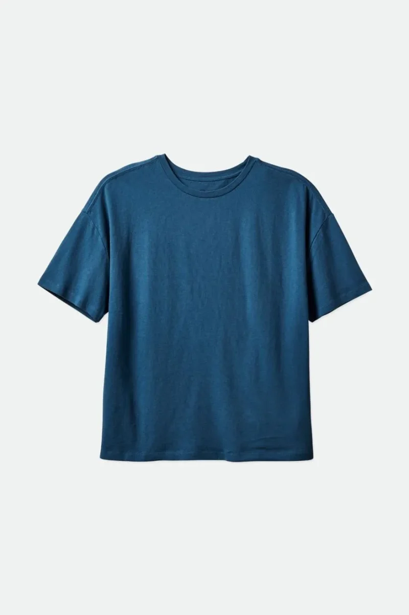 indie teal oversized boyfriend tee