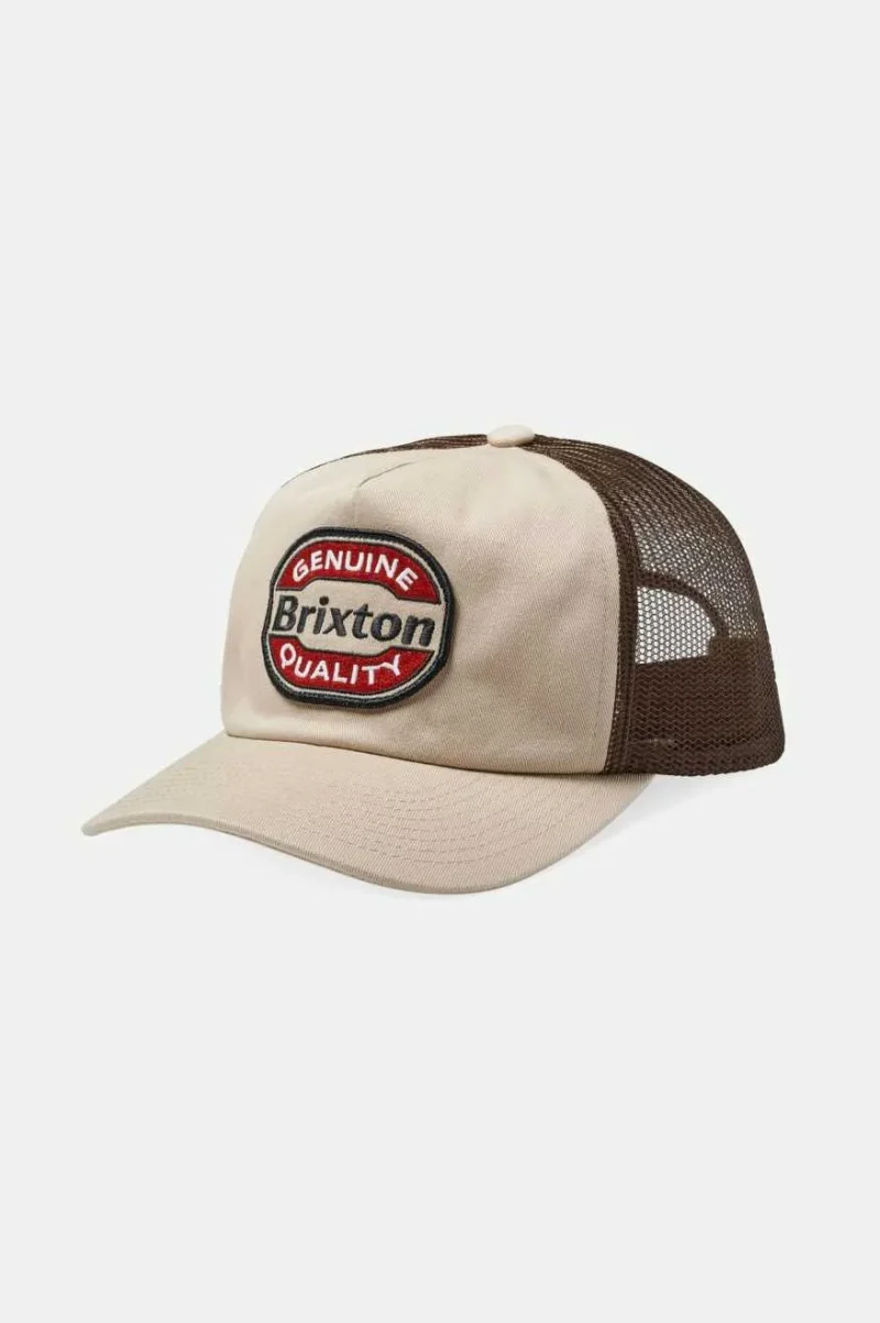 keaton sand sepia netplus trucker hat