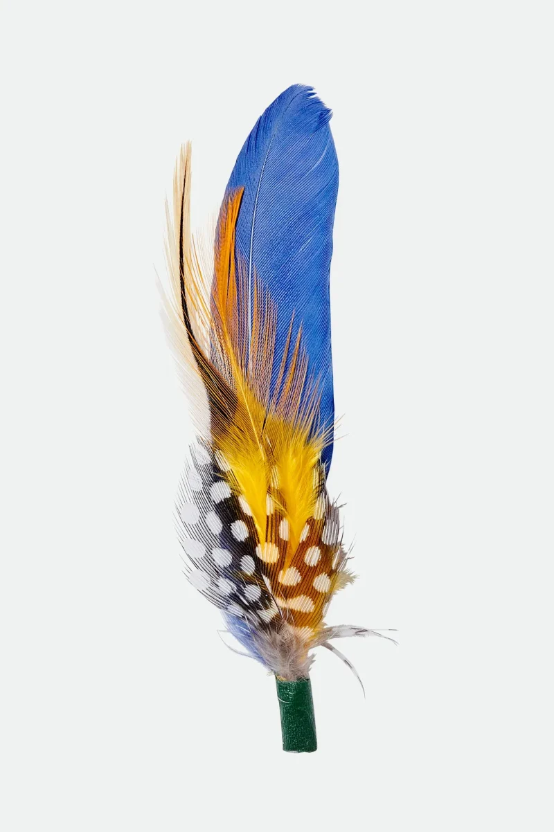 keith feather hat multi color