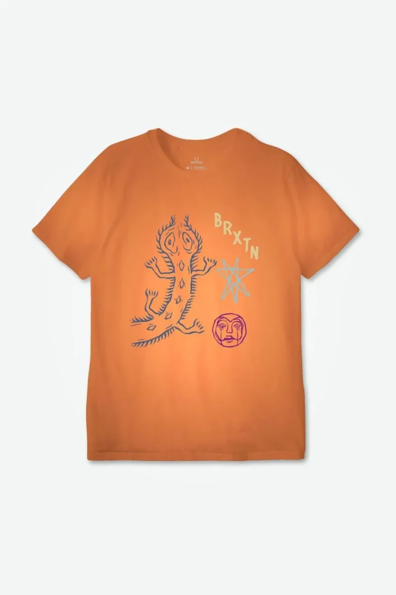 lanark relaxed s s tee paradise orange dye