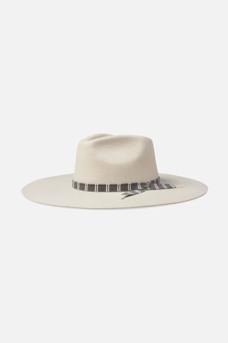 leigh felt fedora hat dove gray