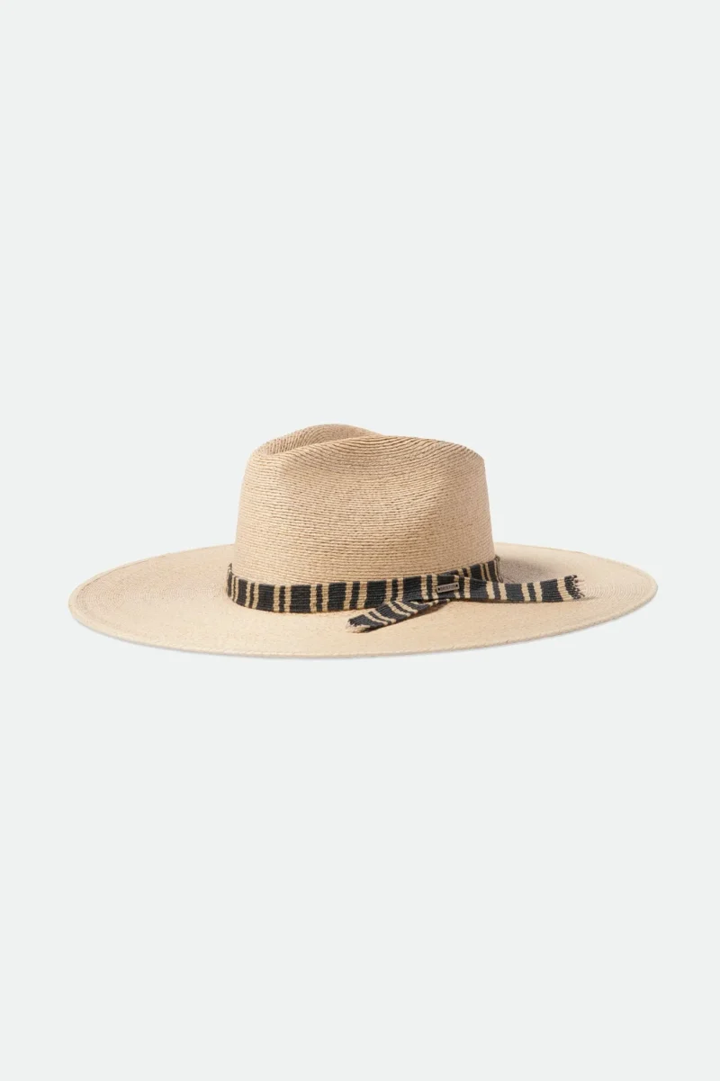 leigh natural straw fedora hat