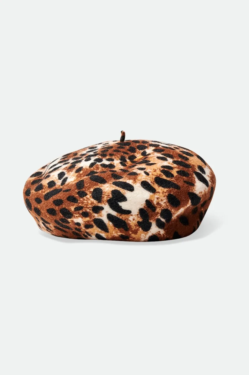 leopard print audrey beret