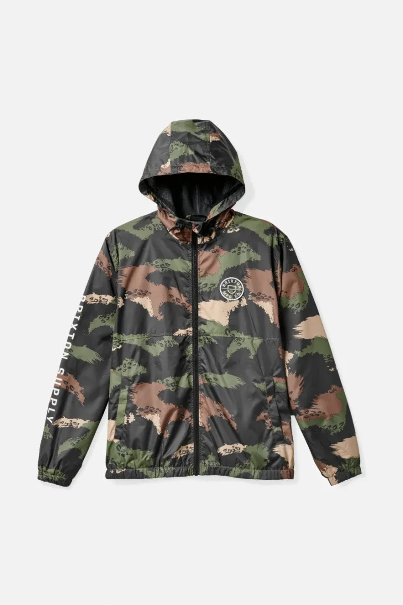 lightweight camo zip hoodie by claxton crest