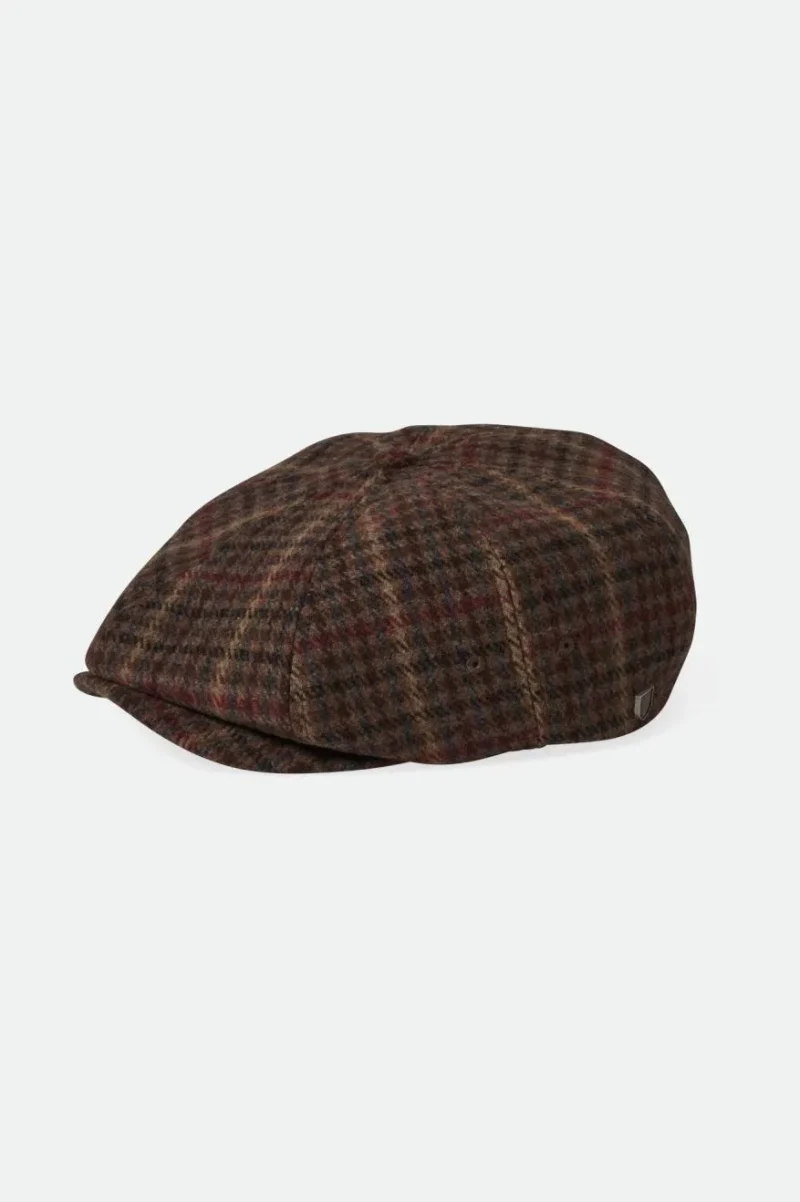 lightweight newsboy cap cranberry sepia