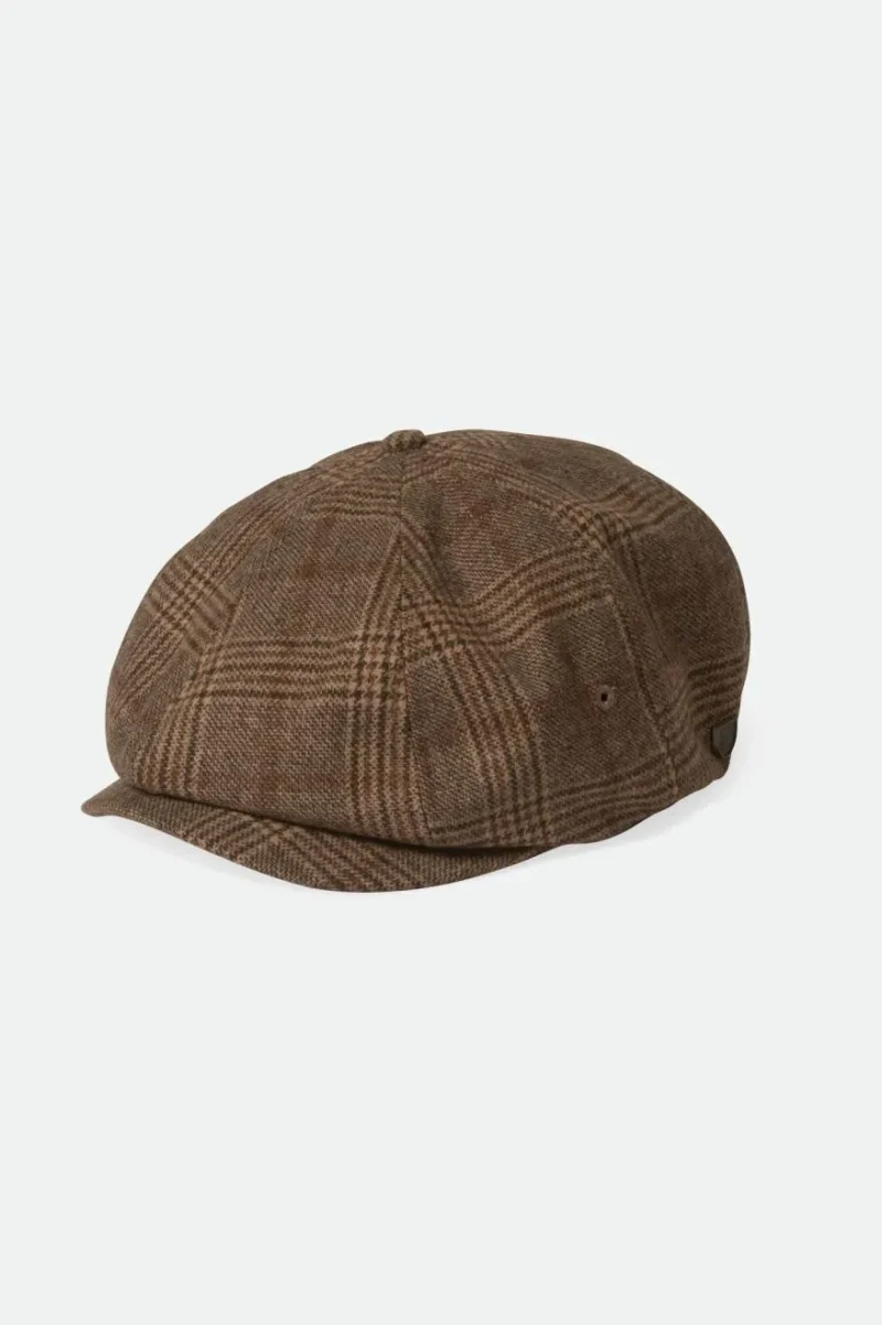 lightweight newsboy cap sand oat milk