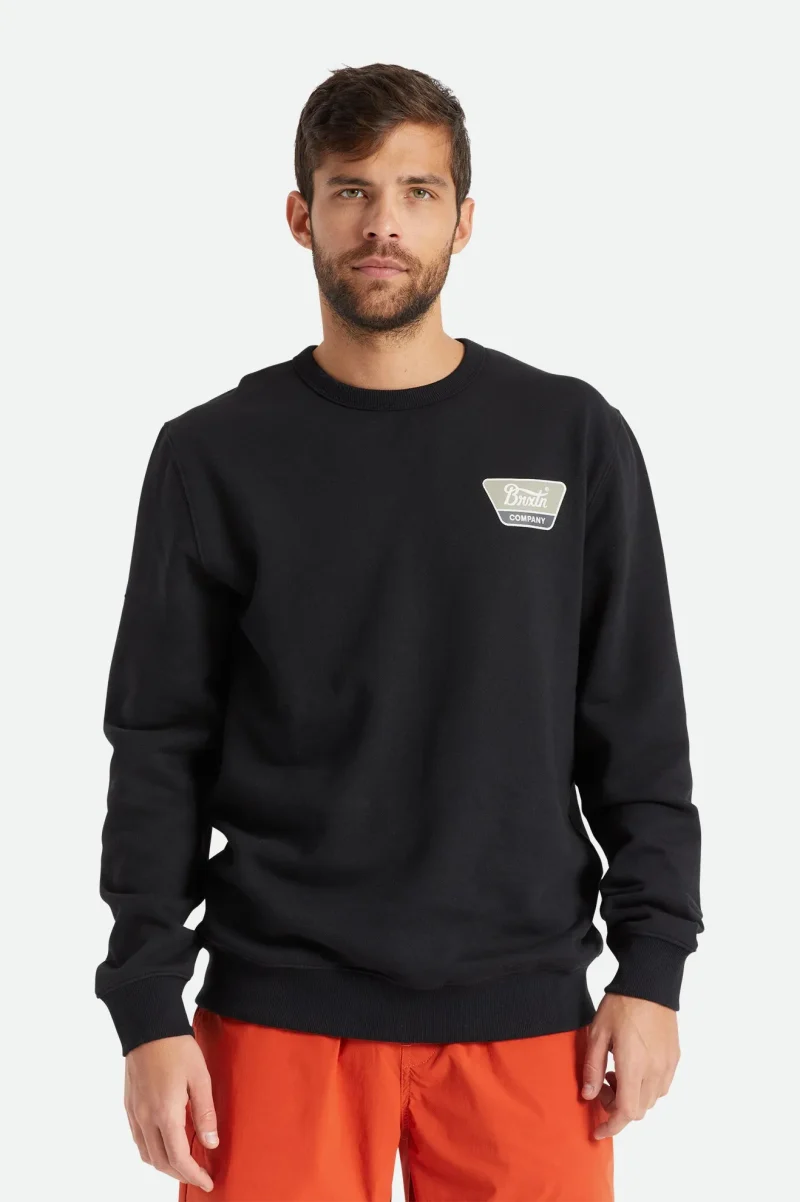 linwood crew black stylish men s sweatshirt