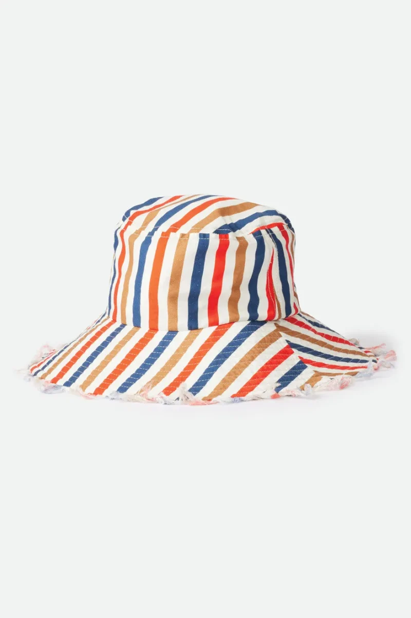 lisbon multi stripe packable bucket hat