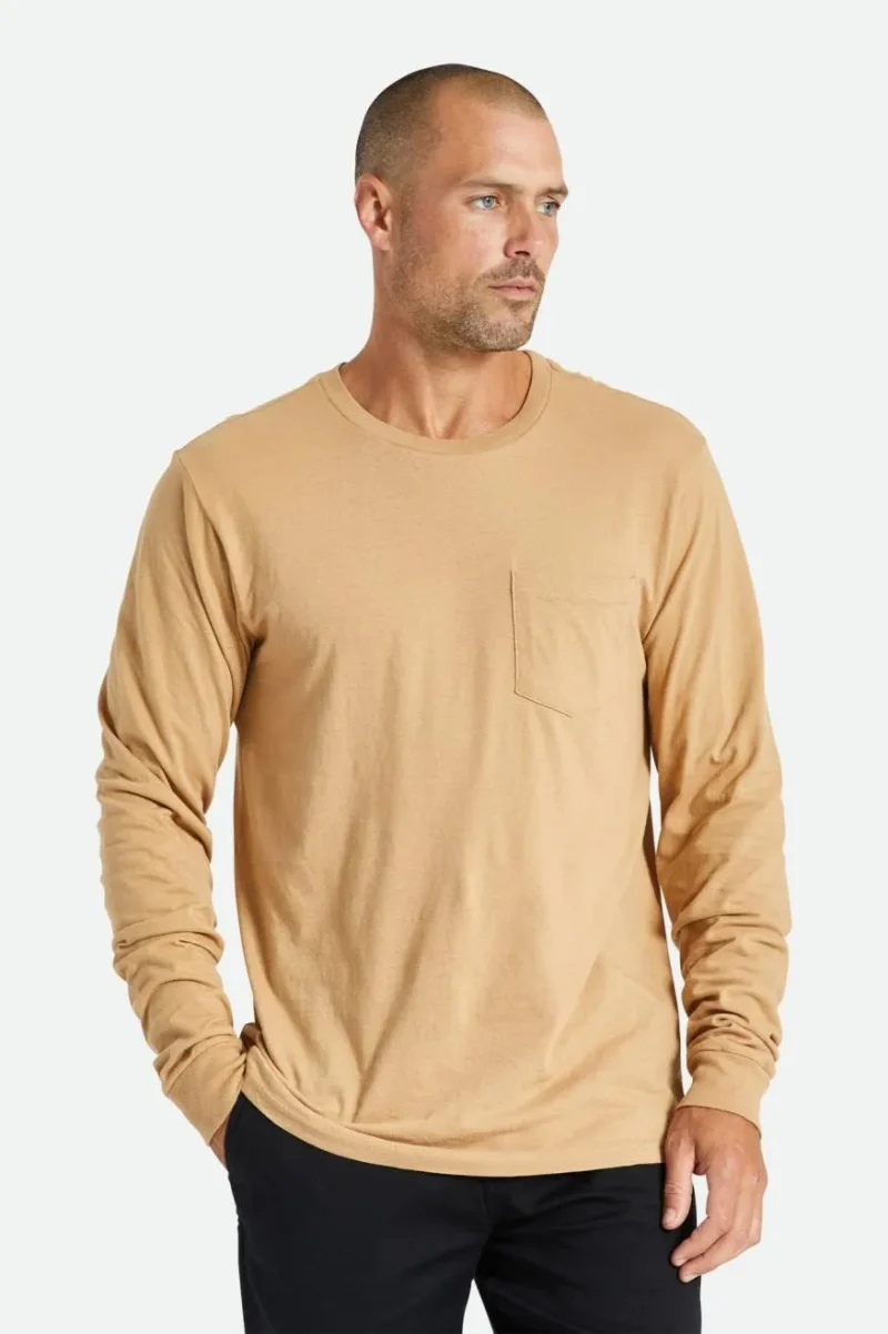 long sleeve pocket tee mojave